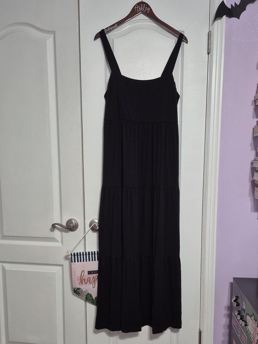 SOMA WKND Classic Black Tiered Maxi Dress - Women